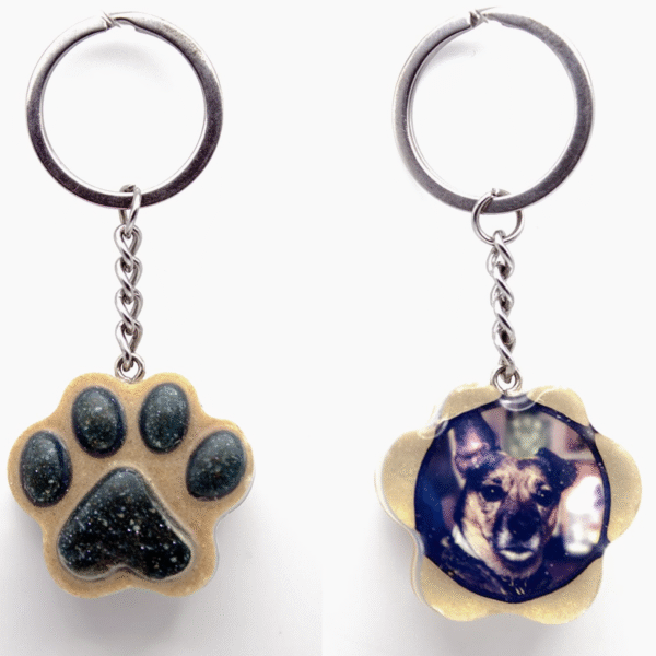 Llavero huella doble cara